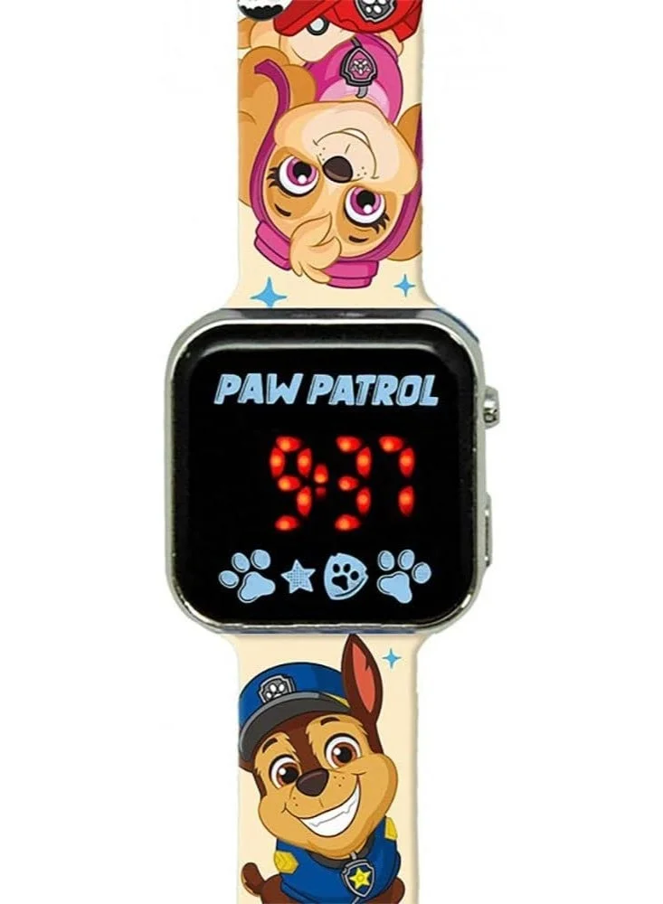 باو بترول ساعة باو باترول بحزام مطبوع بإضاءة