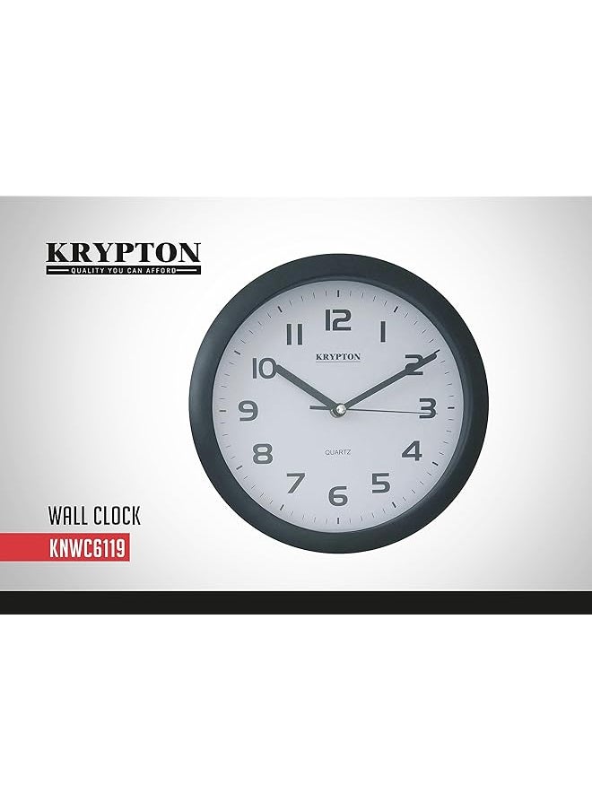KRYPTON Wall Clock Large Round Wall Clock Modern Design Knwc6119 Easy To Read Round Decorative Wall Clock For Living Room Bedroom  - Image 4