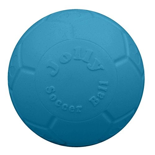 Jolly Pets Medium Jolly Soccer Ball FloatingBouncing Dog Toy 6 Ocean Blue - Image 1
