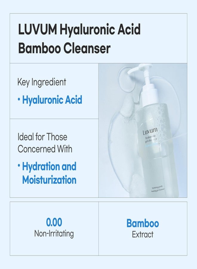 LUVUM Bamboo Hyaluronic Moisture Gel Cleanser, Hyaluronic Acid, Non-Irritating, 6.76 fl. oz - Image 2