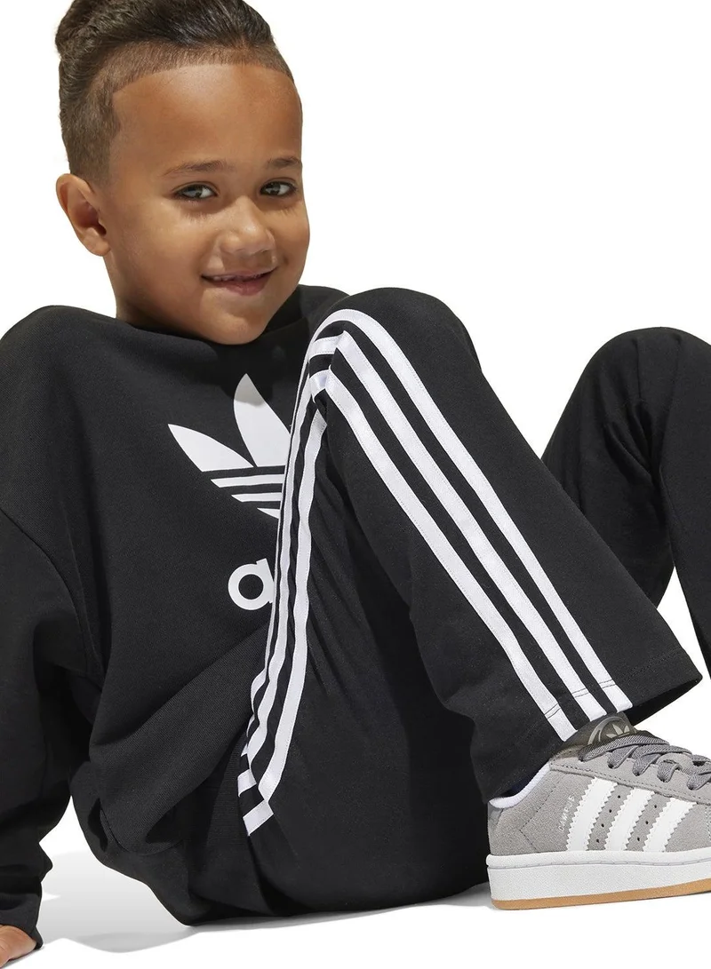 adidas طقم سويت شيرت وسروال أسود للأطفال من أوريجينالز