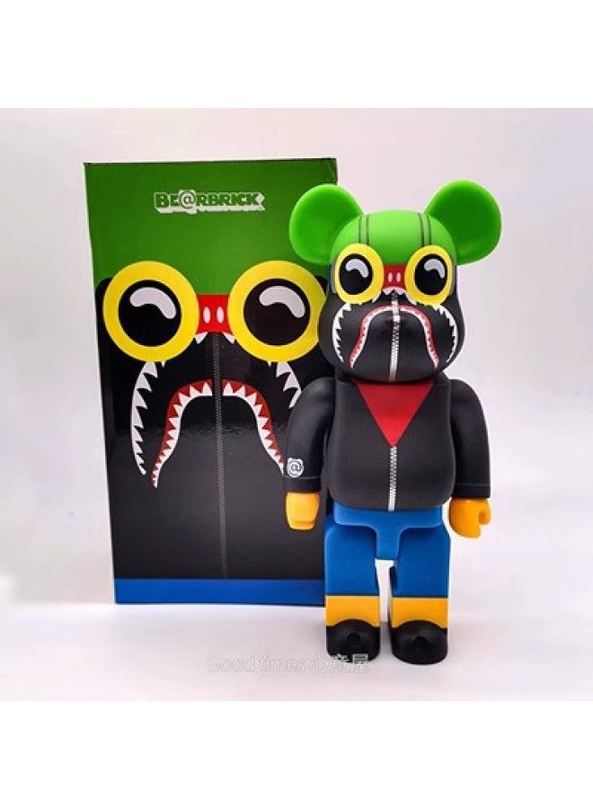 Hundred Bearbricck Vinyl Violence Bear Ornaments Building Blocks Bear Fluid Bear Toy Hand Doll 400%-Color:Feizi A  - Image 1