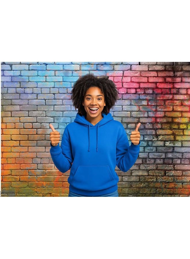 LTLYH 7x5ft Colorful Brick Wall Photo Backdrop Baby Birthday Wedding Party Photography Background Decor Studio Photo Booth A081 - Image 4