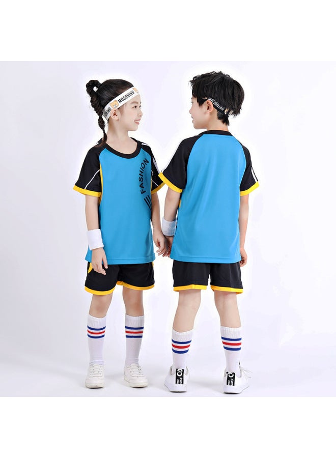 Jy-204 Blue And Black Board Guard Socks) Football Jersey - Image 1