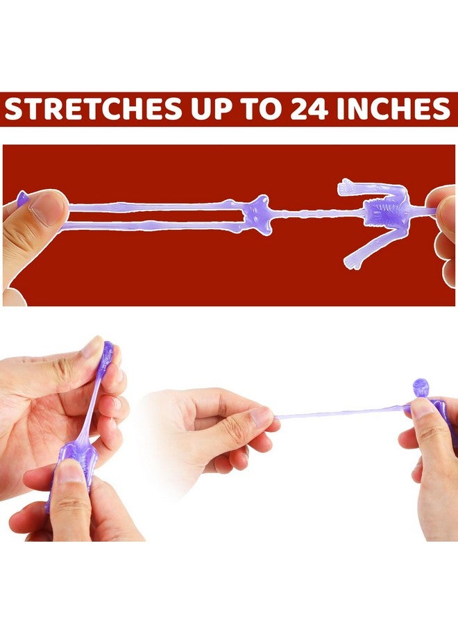 DIYASY Stretchy Skeletons Toys 50 Pack Halloween Party Favors For Kids Stretchy Skull Bulk Set Boys Girls Prizes Gifts Goodies Goody Bag Fillers - Image 2