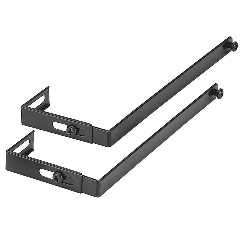 Officemate Universal Partition Hanger Set, Adjusted to fit panels with 1 1/4 inch to 3 1/2 inch thickness, Metal Black (21460), 7" - Image 1