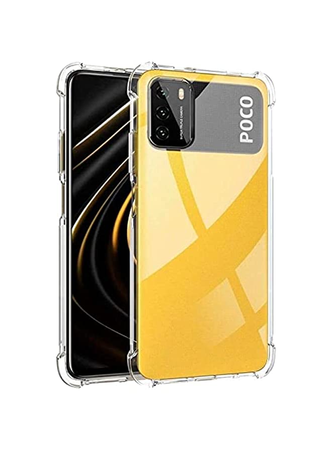 IAF Case for Xiaomi Poco M3 Case Cover Back Air Cushion Soft Silicone Shockproof Anti-Scratch Protective Bumper Shell Corner for Xiaomi Poco M3