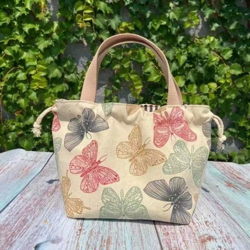 Small Tote Bag For Commuting To Work, Versatile Portable Sundries Bag, Cute Women'S Lightweight Canvas Lunch Bag - Image 4