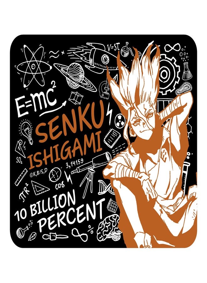 ABYSTYLE Dr. Stone Senku Ishigami Mousepad 9.25" x 7.7" Square Mouse Pad Precision Speed and Non-Slip Rubber Base Anime Manga Office Desktop Accessories Gift - Image 1