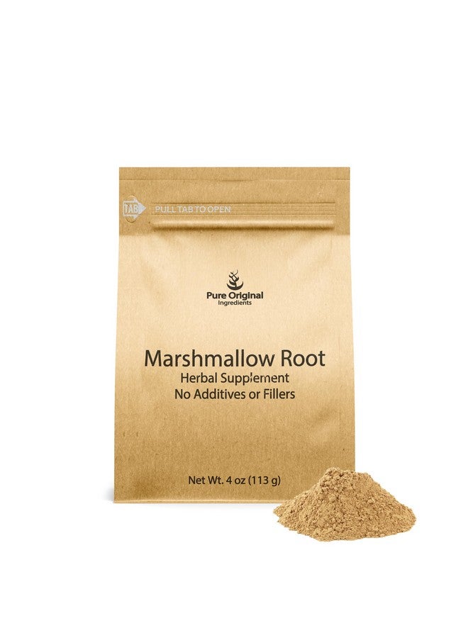PURE ORIGINAL INGREDIENTS PURE ORIGINAL INGREDIENTS Marshmallow Root Extract (4 oz), Powder, Herbal Supplement - Image 1