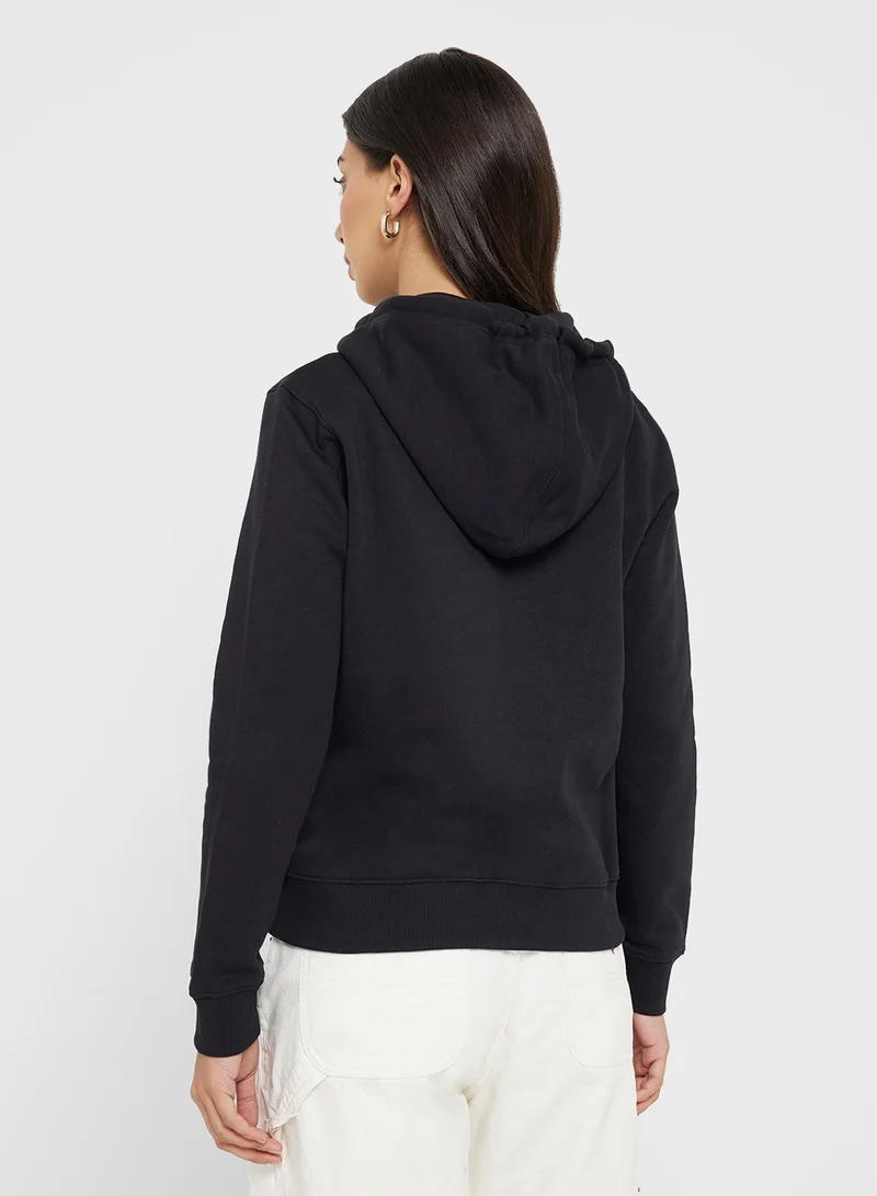 جيس جينز Logo Detail Zip Through Hoodie