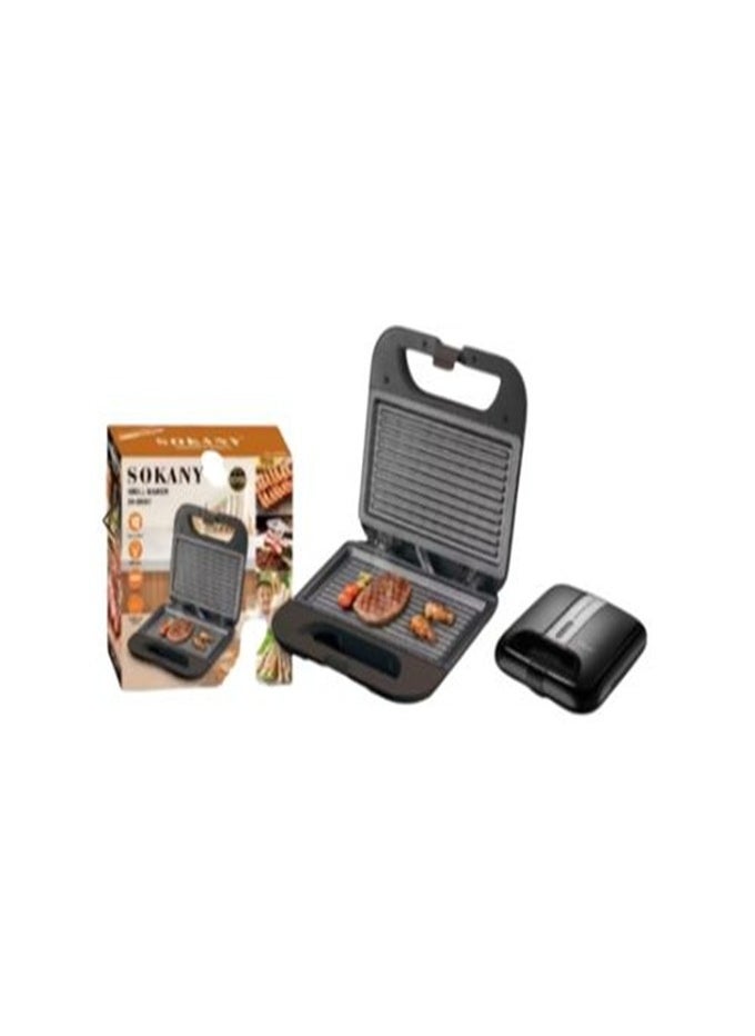sokany Grill & Sandwich Maker-750W (Non Stick & Double Heating) SK-08067  - Image 2