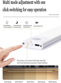 Necomi 40cm Rechargeable Magnetic LED Under Cabinet Light for Kitchen, LED Wireless Wardrobe Light 3 Colors and Stepless Dimming  - Image 5