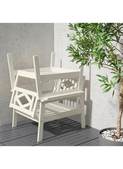 Zaboon Armchair, Outdoor, White/Beige  - Image 4