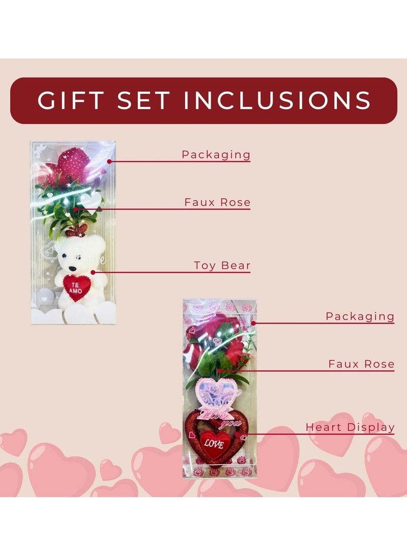 المنزل الذكي دمية دب صغيرة ذكية من هوم مع زهرة للفتيات والأزواج والذكرى السنوية لعيد ميلاد الأم وهدية عيد الحب - Image 3