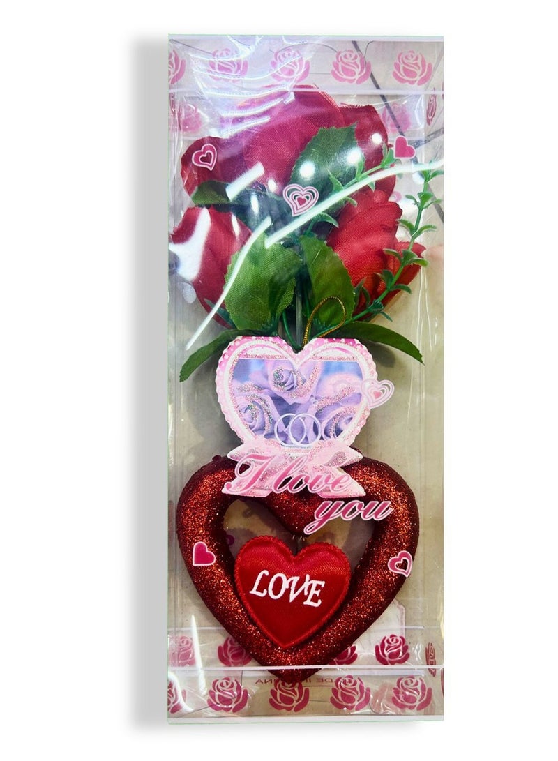 المنزل الذكي دمية دب صغيرة ذكية من هوم مع زهرة للفتيات والأزواج والذكرى السنوية لعيد ميلاد الأم وهدية عيد الحب - Image 1