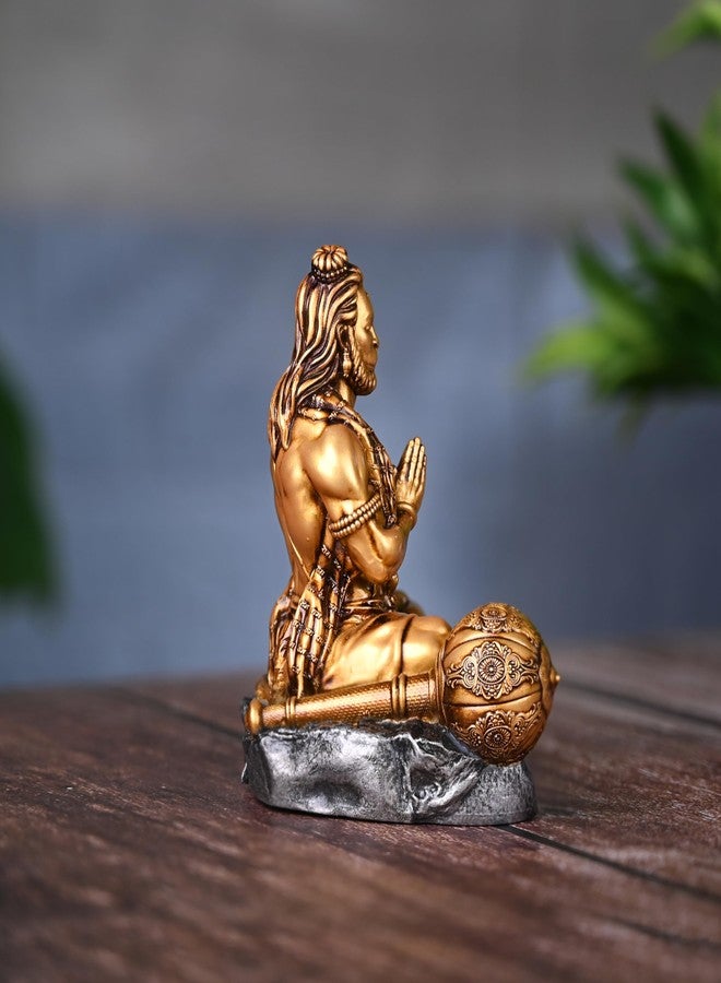 Artarium Hanuman Statue for Car Dashboard, Handmade Mahabali Hanuman Idol Home and Pooja Room Decor, Hanuman Ji Murti, Bajrang Bali Statue for Car Decoration Size - 3.5 inches (Pack of 1) - Image 5