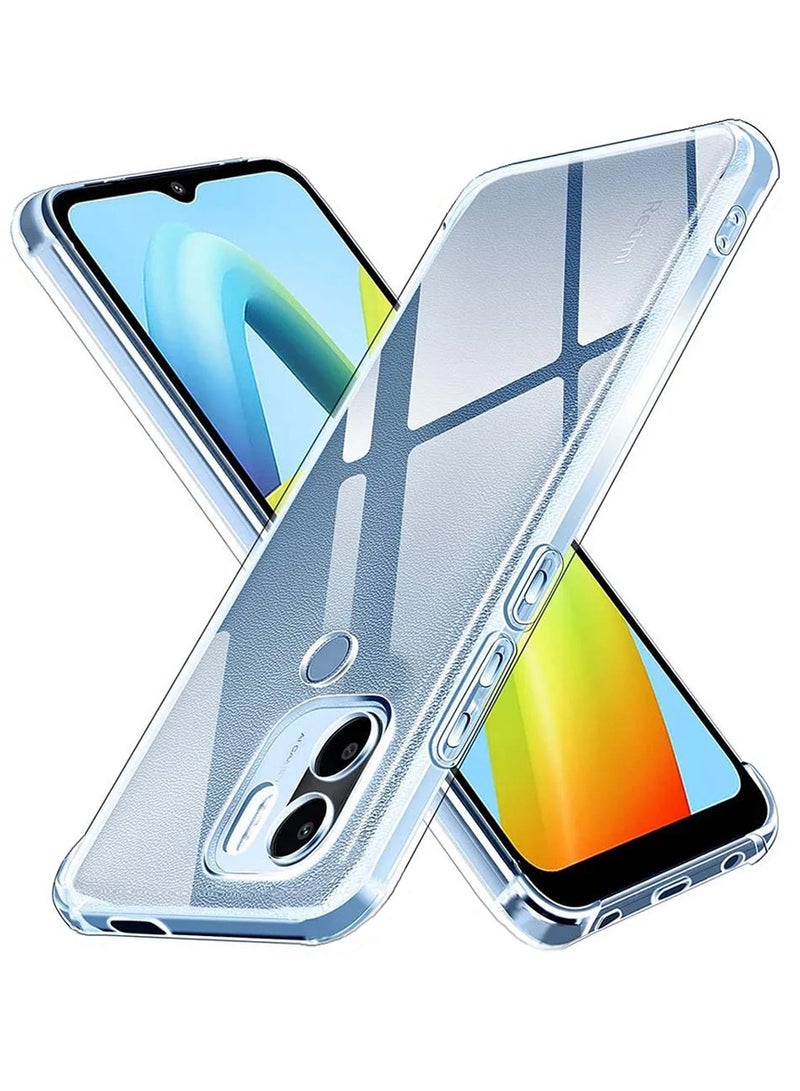 Techie Xiaomi Poco C50 TPU Soft Corner Ultra Slim Clear Case Shockproof Anti Fingerprint Transparent Protective Back Cover - Image 1