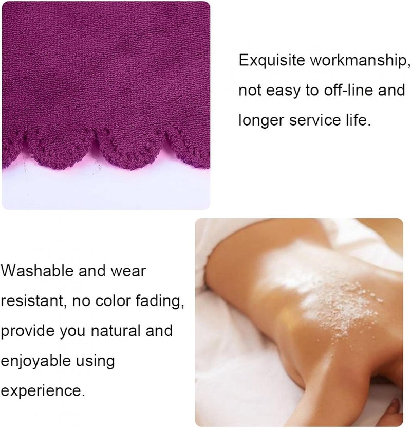 klarako Bed Towel,Soft Lintklarako free Towel Blanket Solid Color Highly Absorbent Towels with Hole for Beauty Salon(Violet) - Image 2