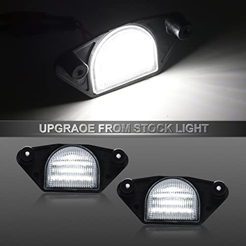 Mynoway LED License Plate Lights Replacement for 1984-2013 Corvette C4 C5 C6, Rear Bumper Number Tag Lamp Assembly Replacement OE 16519986 - Image 2