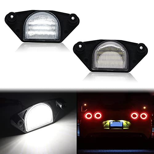 Mynoway LED License Plate Lights Replacement for 1984-2013 Corvette C4 C5 C6, Rear Bumper Number Tag Lamp Assembly Replacement OE 16519986 - Image 1