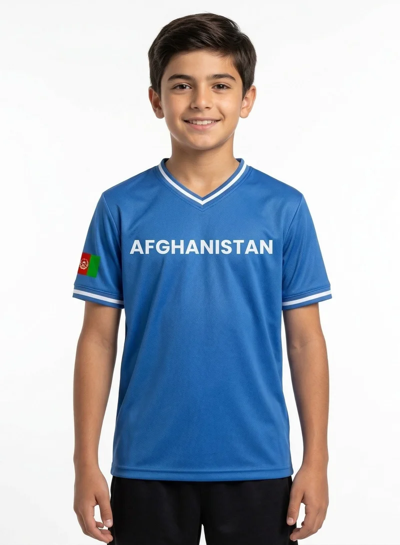 البيسبول يونايتد قميص في-نيك لايف ستايل للمنتخب الأفغاني للبيسبول للأطفال