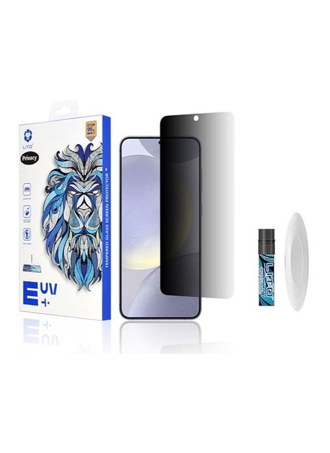 UV Privacy Glass Screen LI-TO E+ Edge to Edge Coverage | Anti- Glare | Fingerprint Resistant| UV Glass Fingerprint Reader Support 3D Curved Anti-Spy (Compatible with Realme 13 Pro Plus)