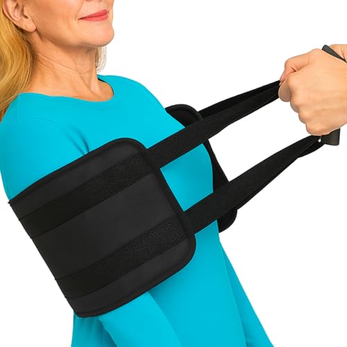 Vive Standard Transfer Sling 315 Inch Gait Belt for Elderly Disabled Patient Lifting Aid for Seniors Injured Bed Wheelchair Transfer for Home Use Black - Image 1