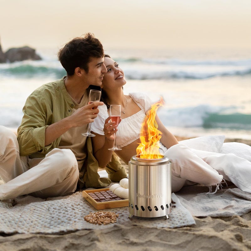 Dodometrek Tabel Top Fire Pit Mini, Portable Firepit Outdoor, 7 Inch Tabletop Firepit Inky - Image 2