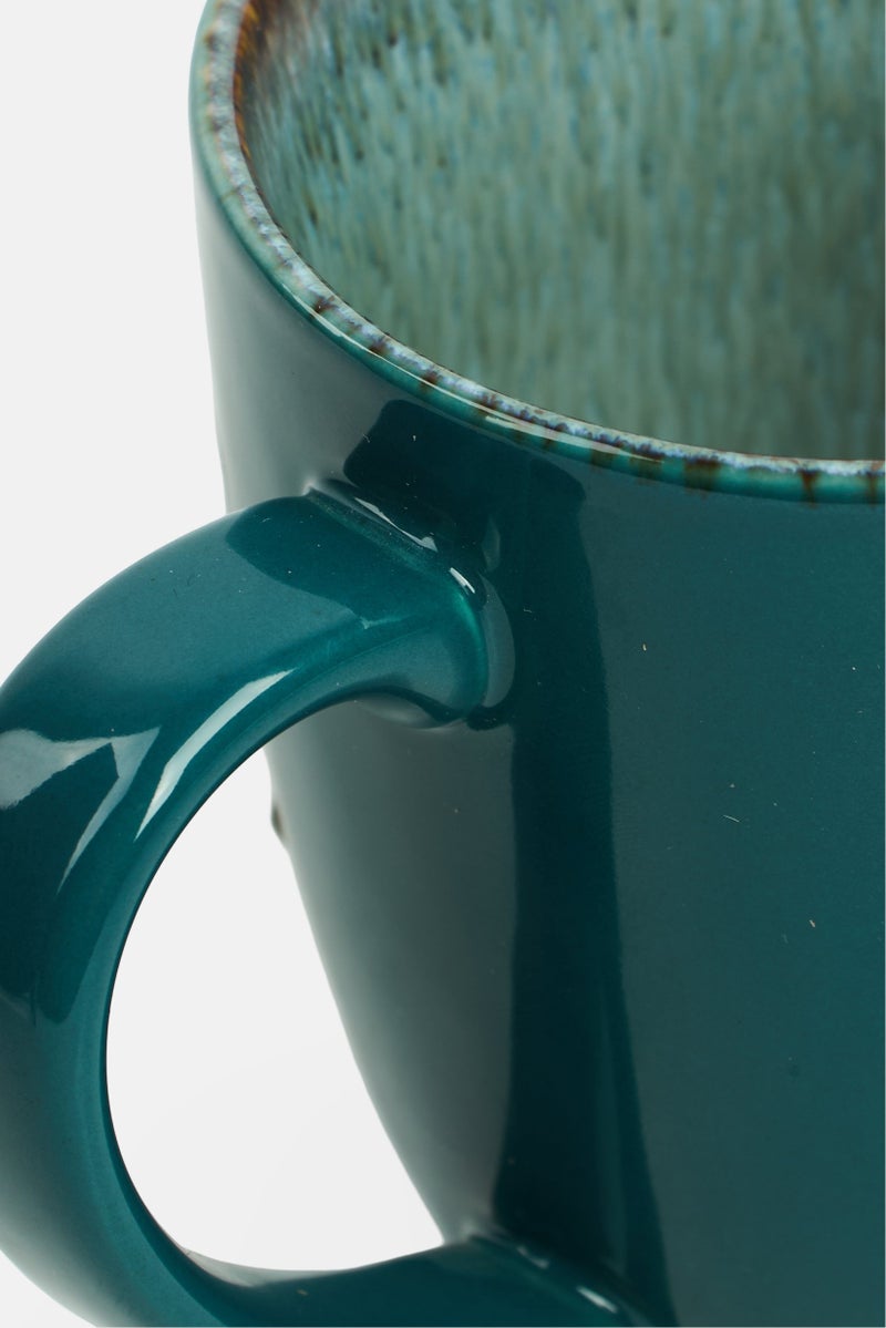 Ritzenhoff & Breker Porcelain Coffee Cup 380ml, Teal Green - Image 3