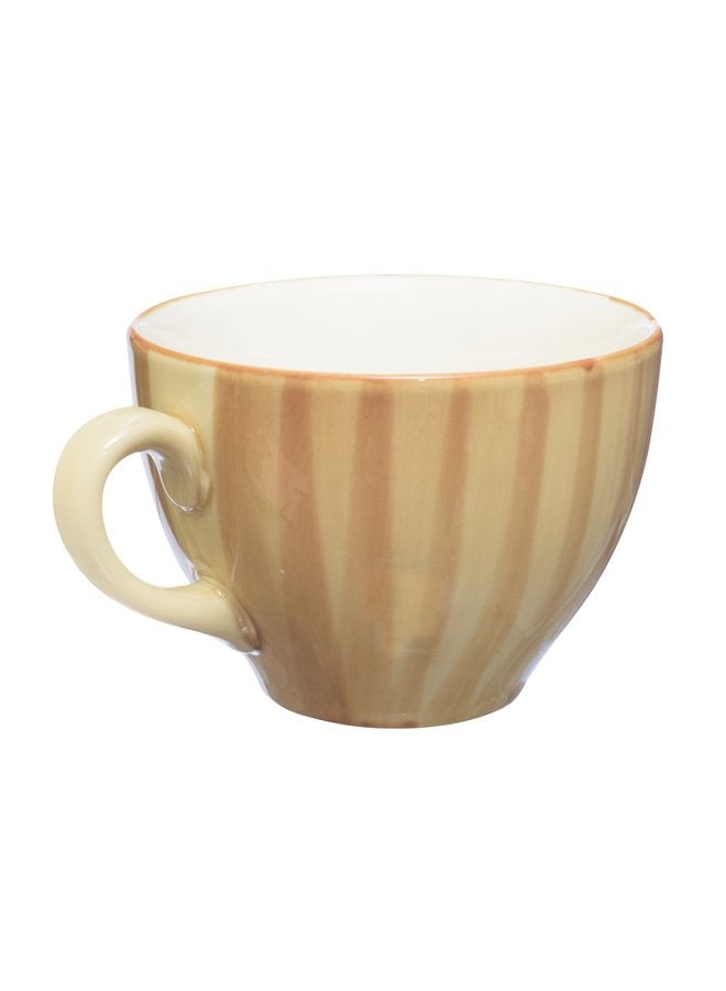 Kutahya Coffee Cup 100 ML & Saucer 12 CM Cinnamon Decorated - Image 4