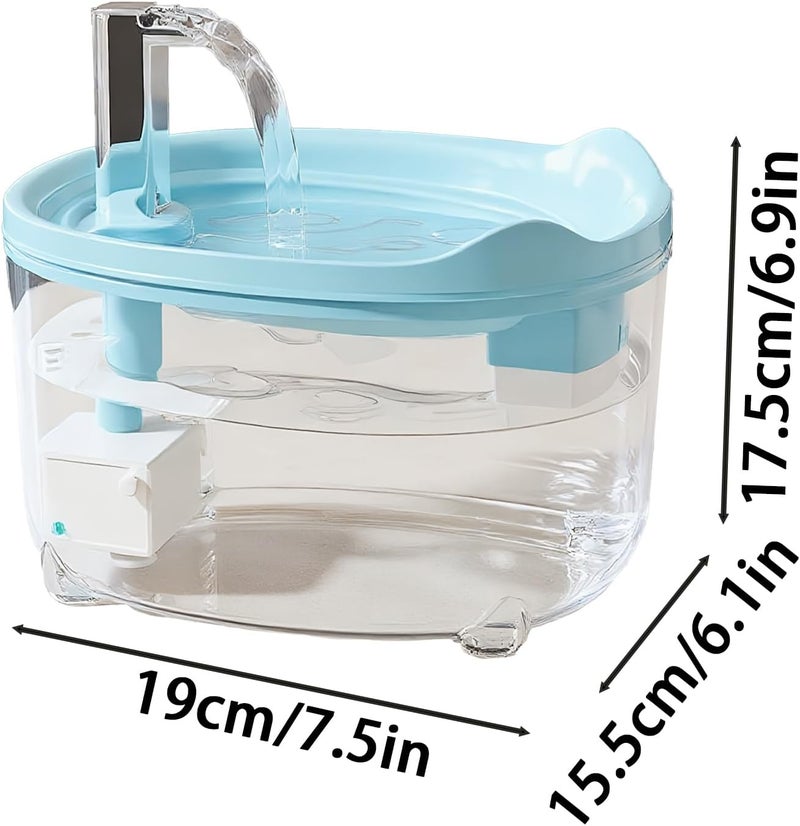 Cat Water Dispenser - Quiet Pet Fountain 1.5L Pet Feeding Station for Dogs, Puppies, Compact Hydration Bowl for Indoor Use of AP Houses - Image 5