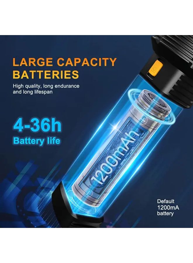 Handheld COB Solar Flashlight USB Large Capacity Battery High Lumen for Camping Emergency - Image 3