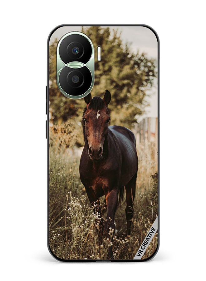 VR CREATIVE Protective Case Cover For Honor Play7T Pro Brownie Horse Design Multicolour - Image 1