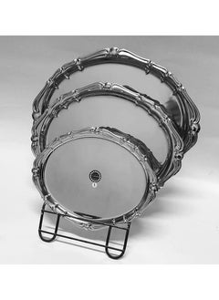 Younesteel Younesteel 3 Piece Stainless Steel Oval Tray Set  - Image 1