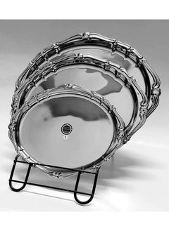 Younesteel Younesteel 3 Piece Stainless Steel Oval Tray Set  - Image 2