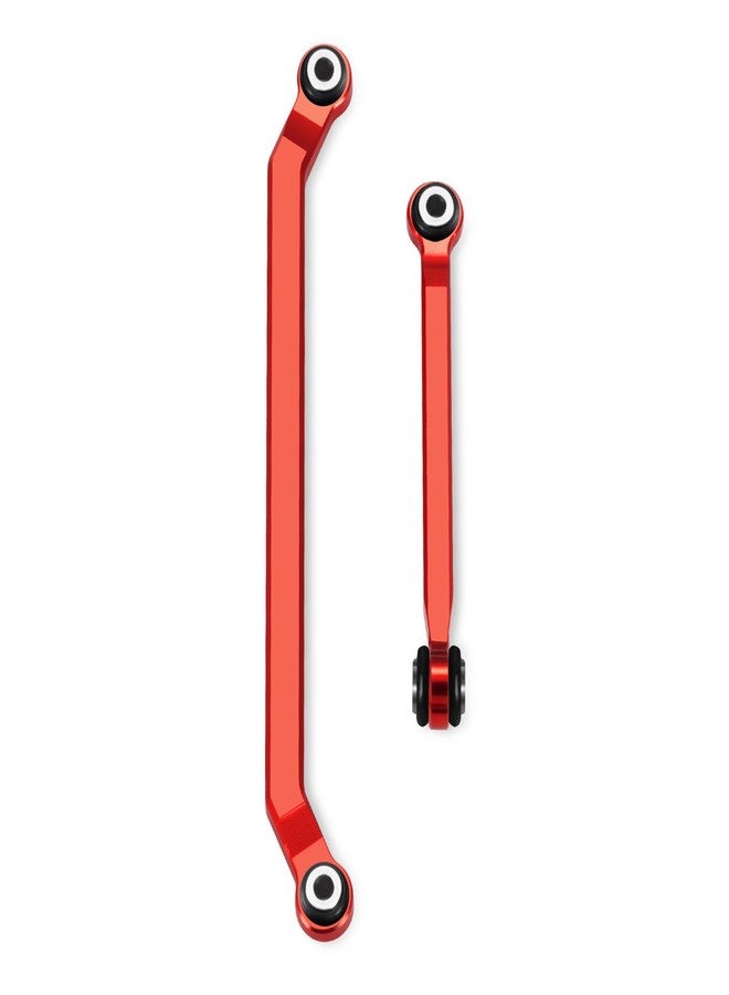 MORFUM 1 Set Aluminum RC Crawler Car Steering Rod Tie Links High-Tightening Linkage for 1/18 Redcat Ascent-18 Upgrades Parts RC Crawler Accessories (Red) - Image 4