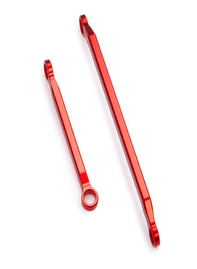 MORFUM 1 Set Aluminum RC Crawler Car Steering Rod Tie Links High-Tightening Linkage for 1/18 Redcat Ascent-18 Upgrades Parts RC Crawler Accessories (Red) - Image 3