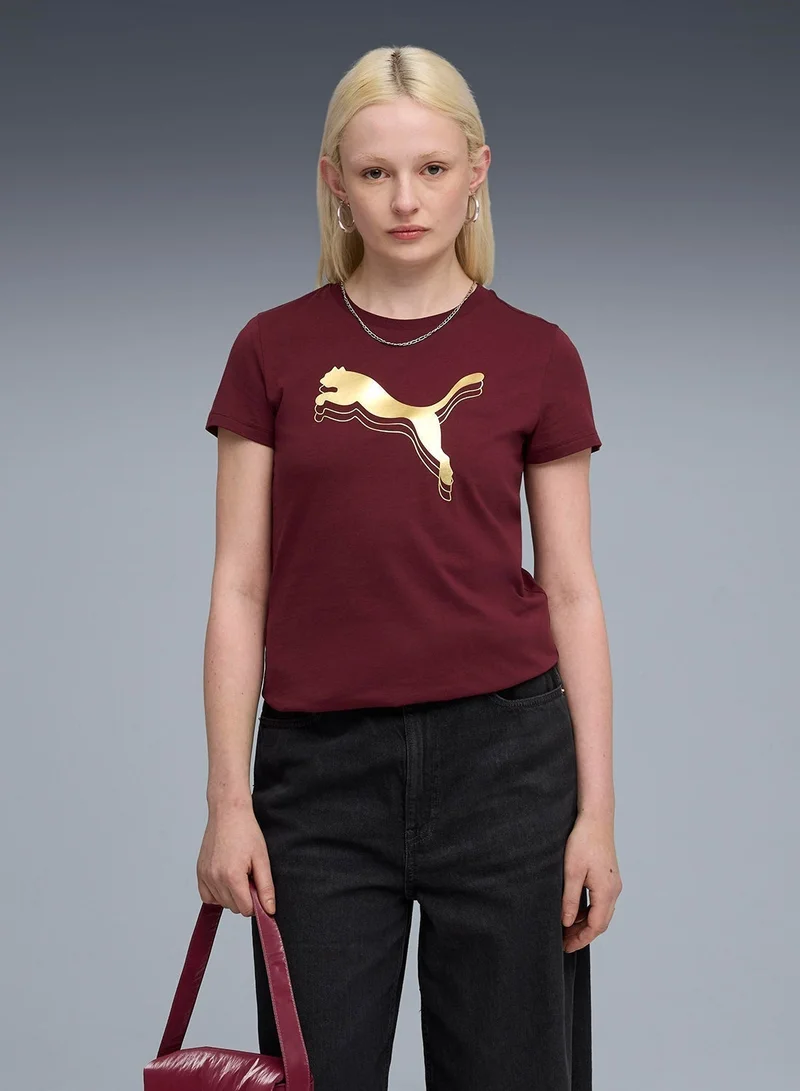 PUMA Essential Logo Metallic T-Shirt