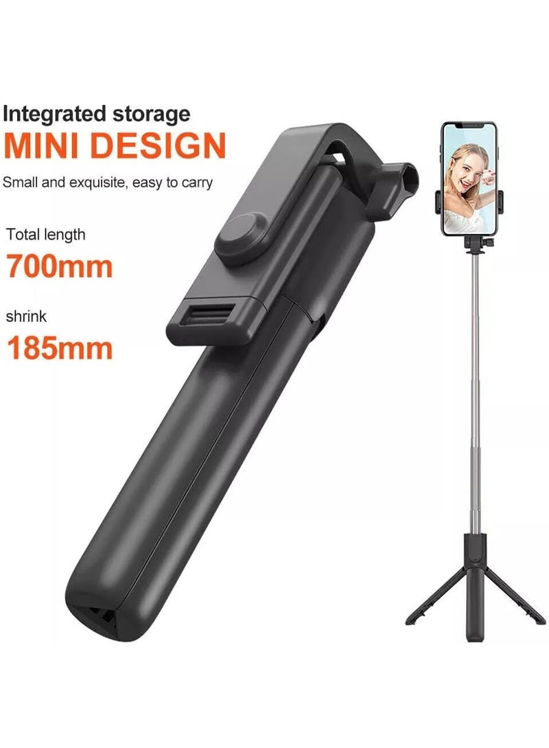 Marakoko Marakoko 2-in-1 Phone Tripod Stand and Selfie Stick – Compact and Lightweight Design with 360° Rotation, 220° Adjustable Angle, and Built-in Bluetooth Remote for Easy Photography and Video Shooting  - Image 2