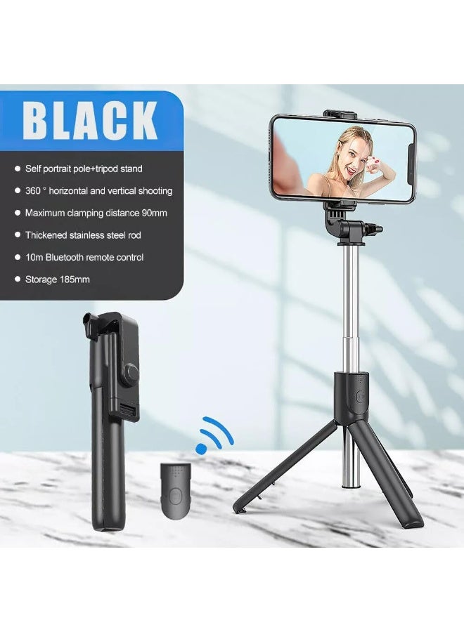 Marakoko Marakoko 2-in-1 Phone Tripod Stand and Selfie Stick – Compact and Lightweight Design with 360° Rotation, 220° Adjustable Angle, and Built-in Bluetooth Remote for Easy Photography and Video Shooting  - Image 4