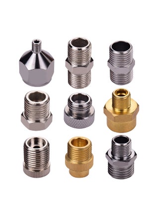 9pcs Airbrush Adapter Kit Multi-Size Fitting Connector Set for airbrush air hose Compatible with Badger Paasche Airbrush - pzsku/ZC2132435071748BDB283Z/45/_/1715659528/a7caadc0-60dc-4e02-a62b-130bfd21b87c