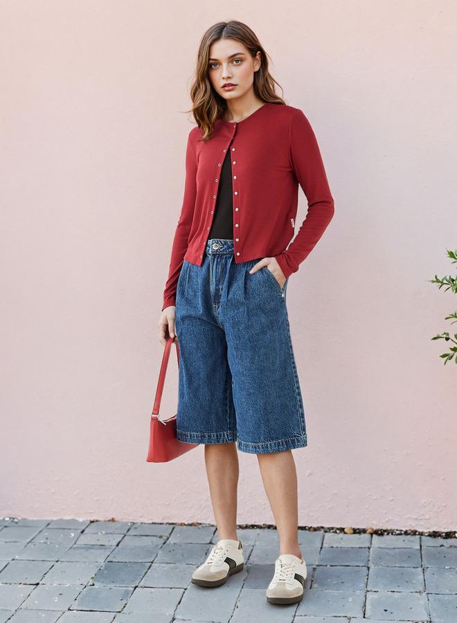 Lee Cooper Ribbed Henley Neck Shirt - Image 2