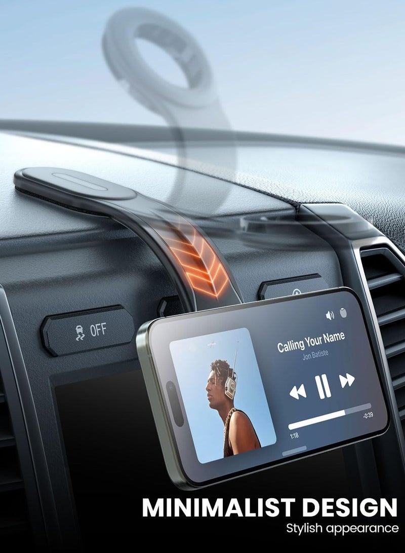 DUSALA Detachable Phone Car Mount for Magsafe and Strong Magnets Hands Free iPhone Car Holder Mount Automobile Dashboard Car Phone Holder for iPhone 15 14 13 12 Pro Plus Max - Image 3