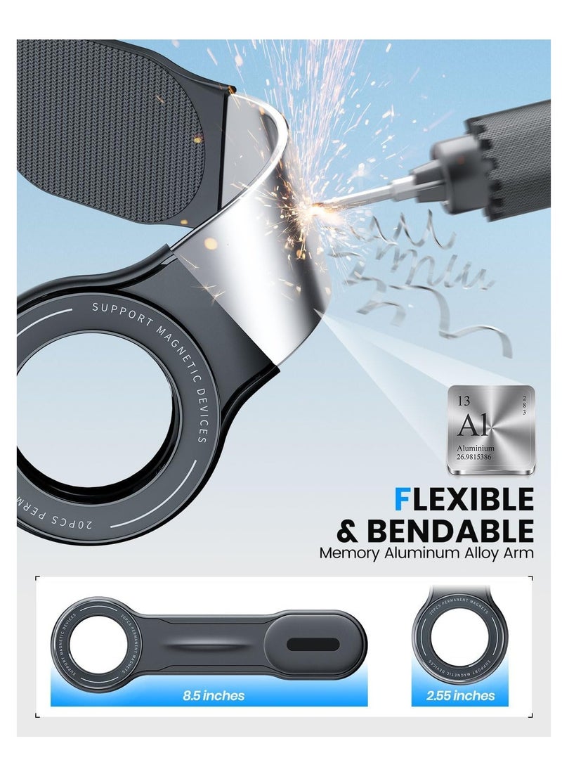 DUSALA Detachable Phone Car Mount for Magsafe and Strong Magnets Hands Free iPhone Car Holder Mount Automobile Dashboard Car Phone Holder for iPhone 15 14 13 12 Pro Plus Max - Image 5