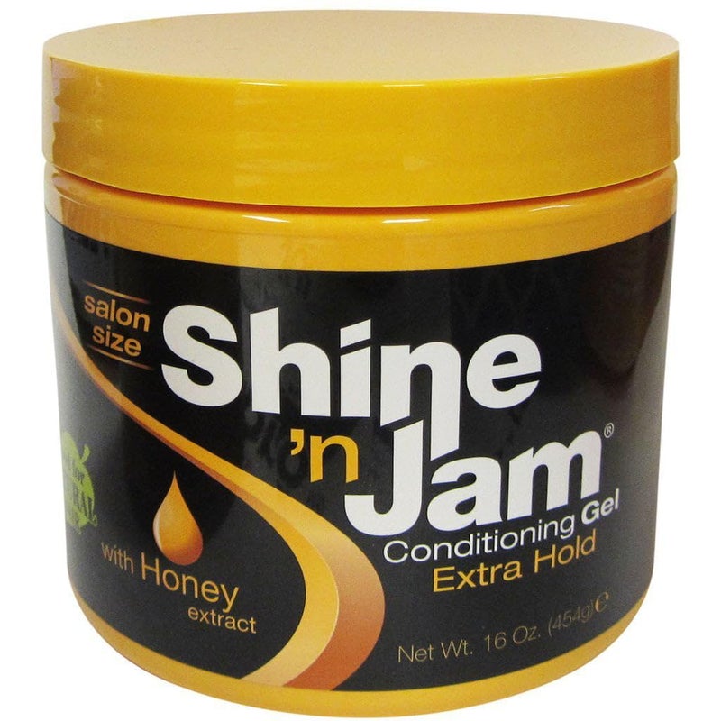 Shine 'n Jam Shine N Jam Conditioning Gel Extra Hold 16 Ounce Jar (473ml) (3 Pack) - Image 1