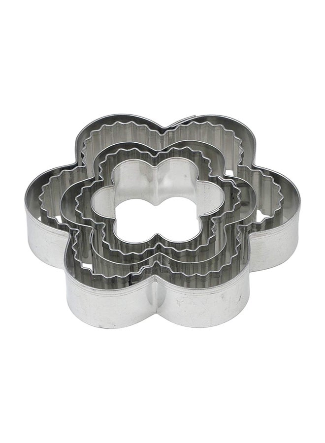 مسز. أندرسون بايكنغ طقم قوالب كوكيز على شكل زهرة مكون من 5 قطع فضي 4 x 4 x 1بوصة