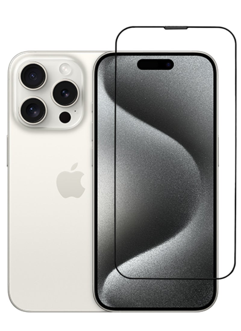 Antistatic ESD Dustproof Premium Quality High Definition Tempered Glass Screen Protector Designed For  iPhone 15 Pro