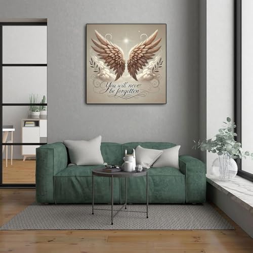 MBNTJHT Angel Wings Paint by Numbers Kit for Adults,Unframed Oil Painting by Number Kits for Adult Beginners,DIY Acrylic Painting Art Kits for Home Decor Gifts 16X16 Inch. - Image 5