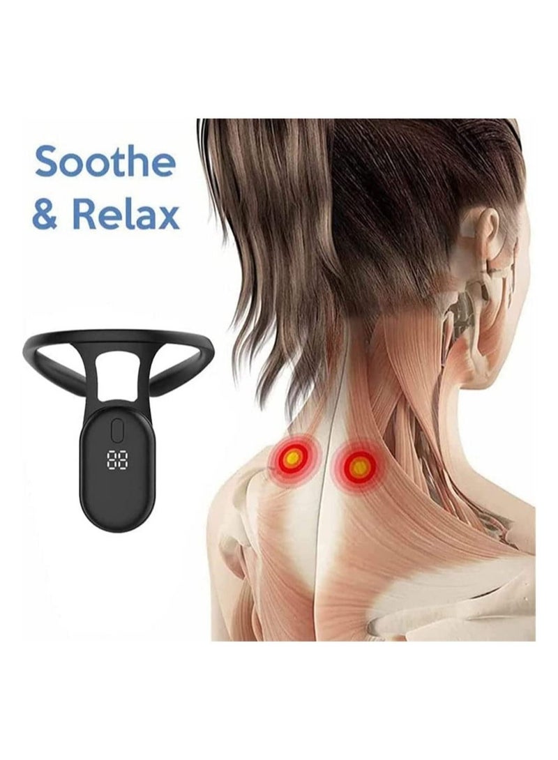 Ultrasonic Portable Lymphatic Soothing Body Shaping Neck Instrument, Sitting Posture Correction Belt, Prevent Humpback, Relief Instrument for Men Women - Image 2